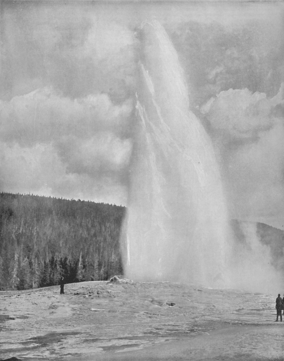 En geyser i Yellowstone-parken, 1800-tallet av Unbekannt