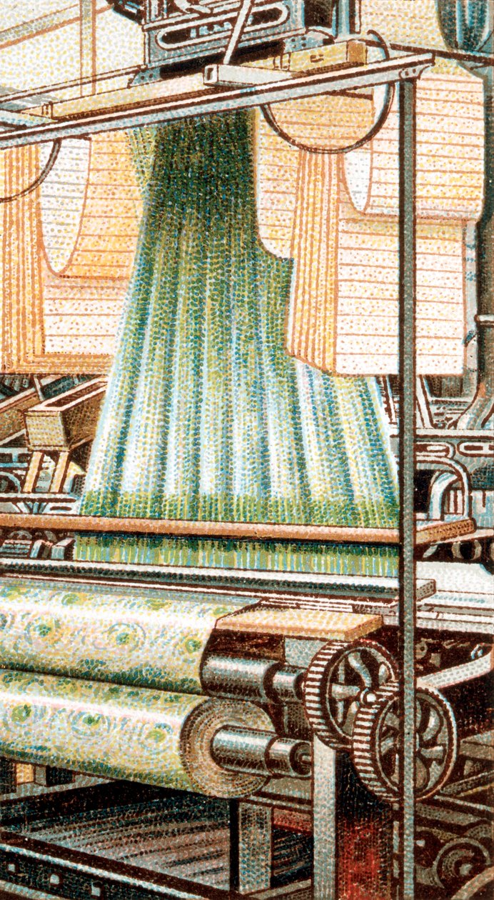 A Jacquard Loom, 1915 av Unbekannt