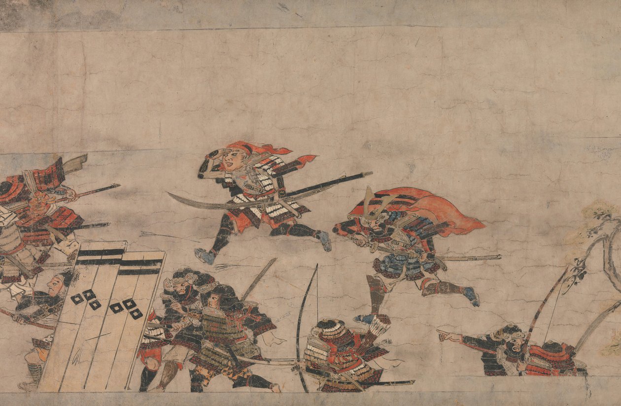 En lang historie for en høstnatt Aki no yo nagamonogatari, ca. 1400. av Unbekannt