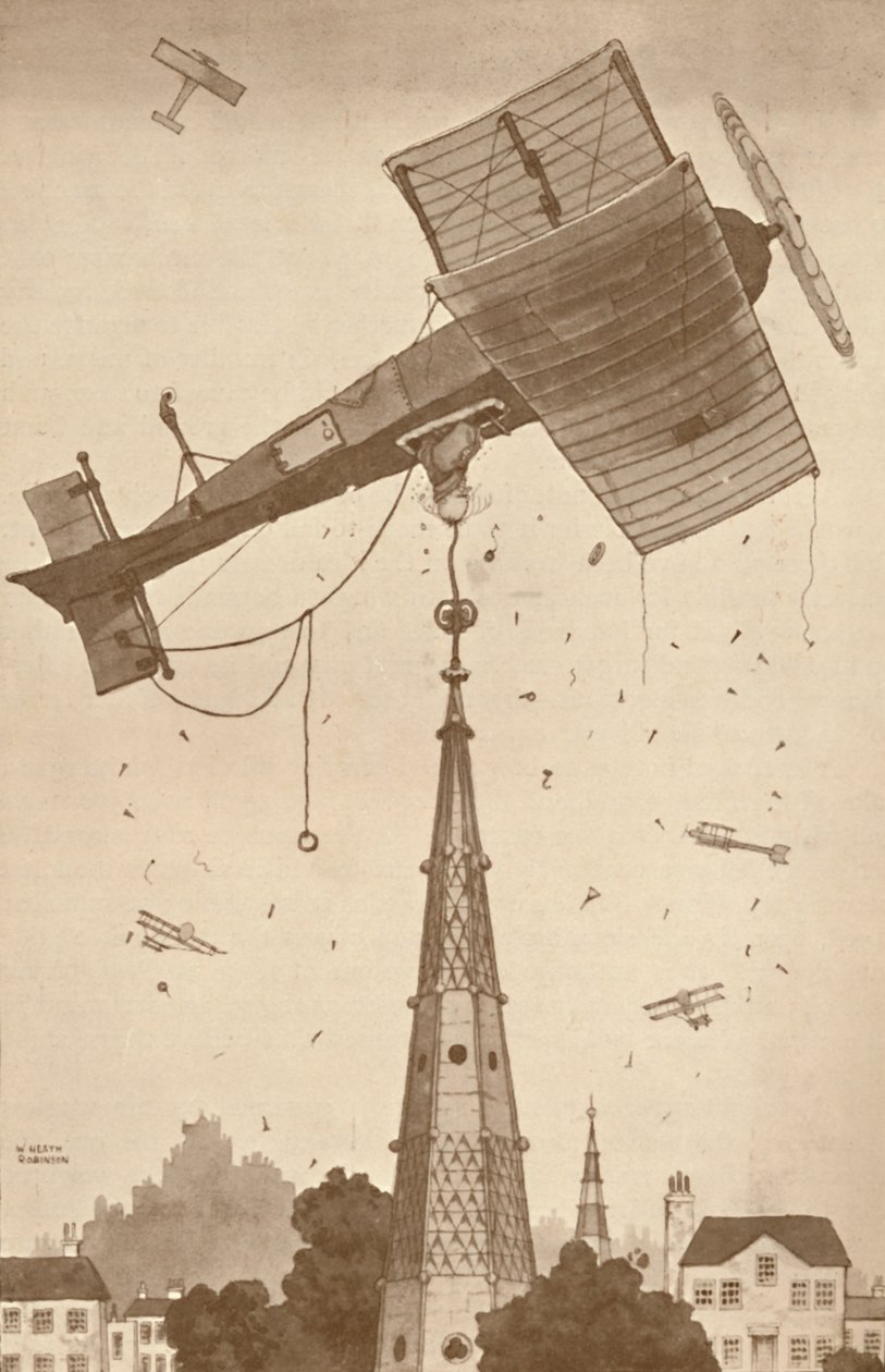 A Loop-the-Looper i dype tanker klør seg i hodet over et vanskelig problem, 1927 av Unbekannt