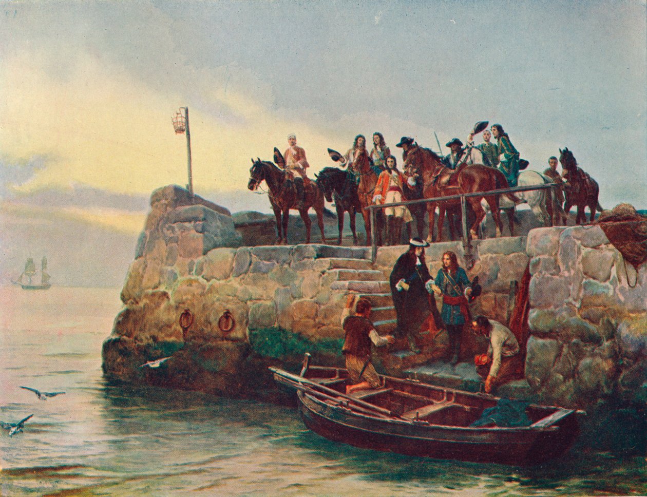 A Lost Cause: The Flight of James II etter slaget ved Boyne, 1690 1905 av Unbekannt