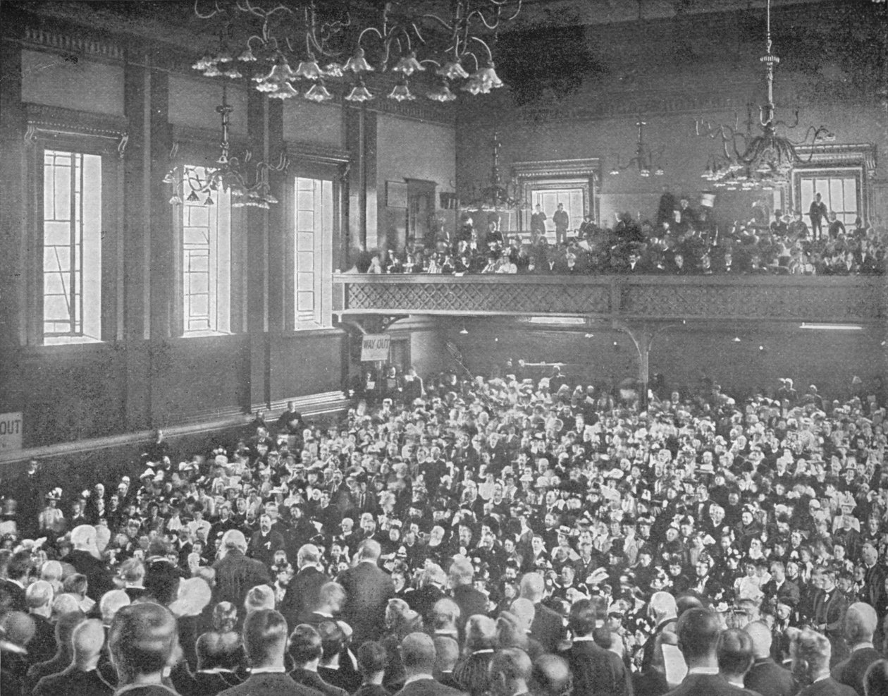 Et mai-møte, Exeter Hall, London, c1903 1903 av Unbekannt