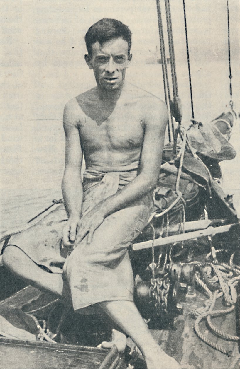 En moderne Ulysses. Gerbault fotografert ved Suva, på Fijiøyene, 1936 av Unbekannt