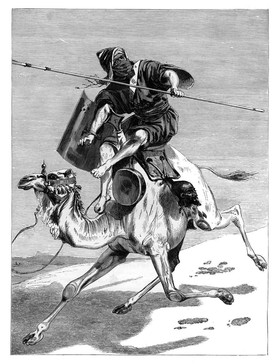 En maurisk kriger, c1890 av Unbekannt