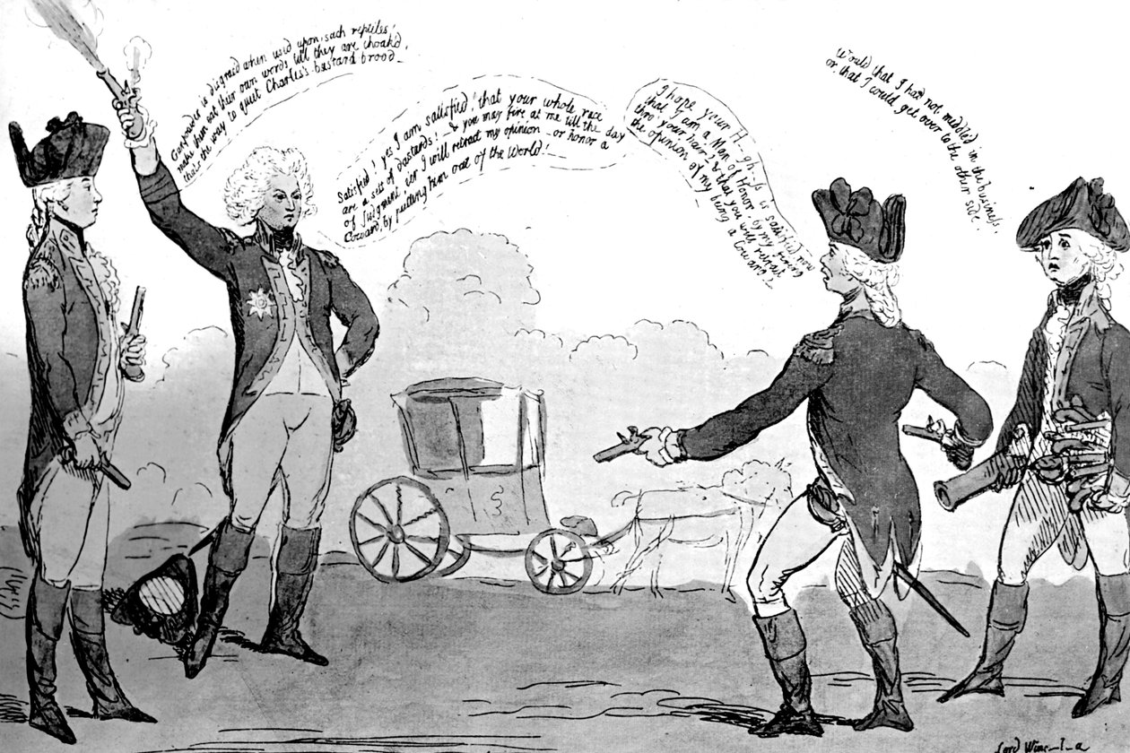 En prins og en poltroon, 1789 av Unbekannt