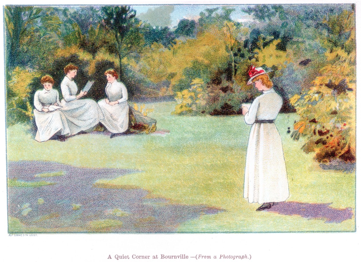 Et stille hjørne i Bournville, 1892. av Unbekannt