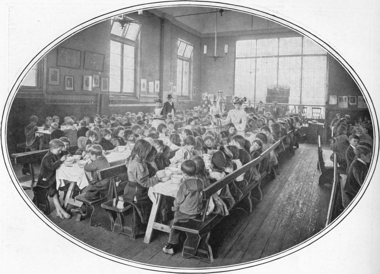 En Ragged School Union-middag, Camberwell, London, c1901 1901 av Unbekannt