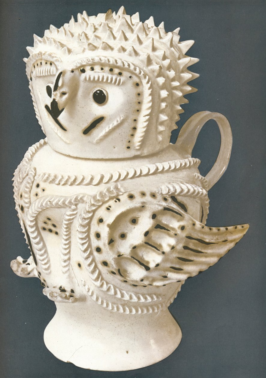 En saltglasurugle brukt som kanne, hodet til en kopp, c1730-c1755, 1913 av Unbekannt