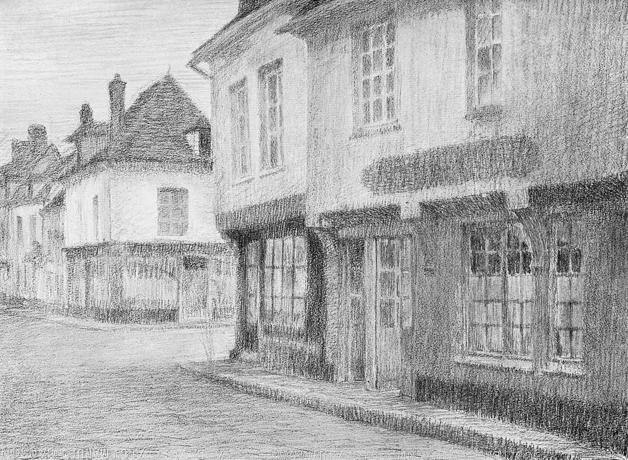 En gate i Beauvais, 1901 av Unbekannt