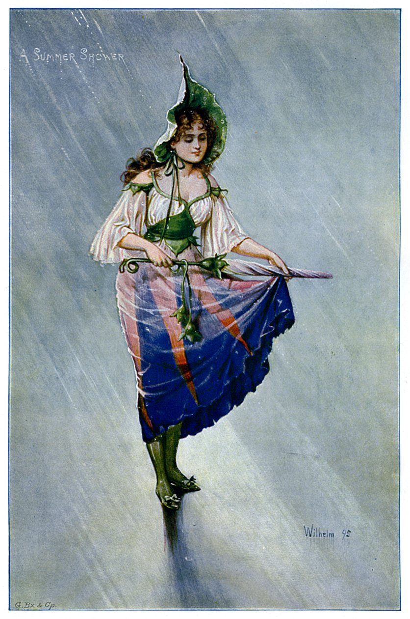 En sommerdusj, 1899 av Unbekannt