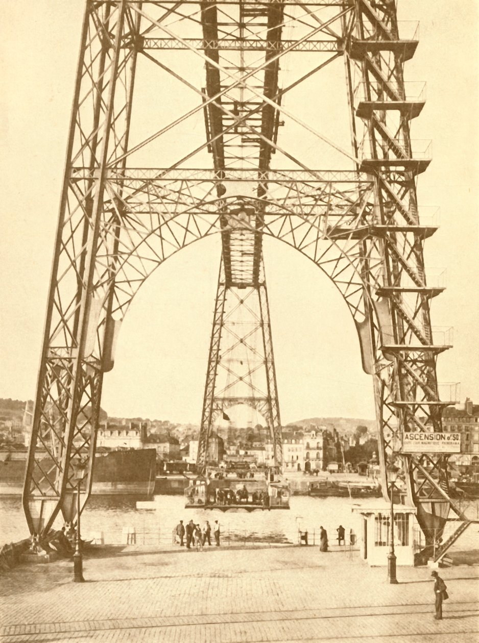 En transportørbro i Rouen, c1930. av Unbekannt
