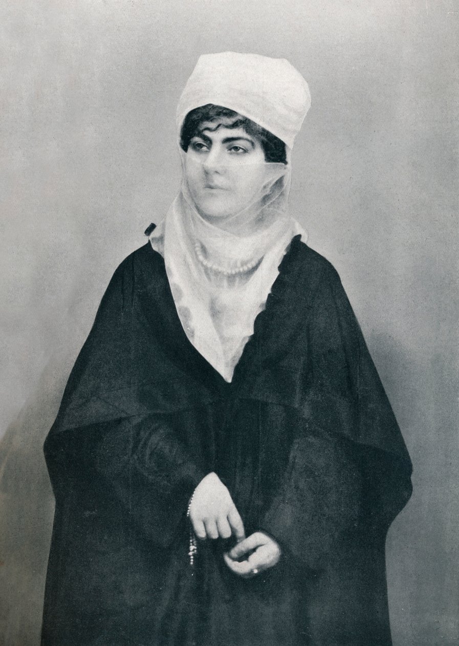 En tyrkisk dame i utendørs kostyme, 1912 av Unbekannt