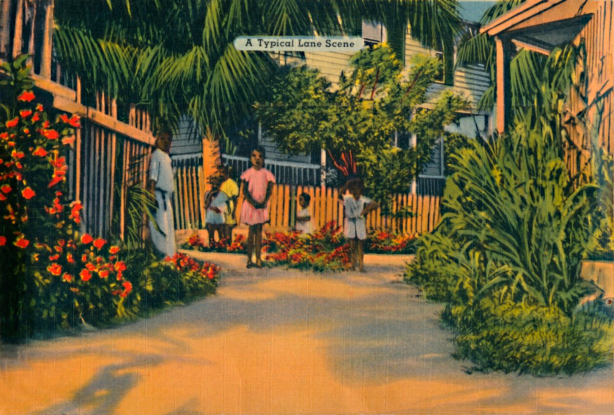 A Typical Lane Scene, c1940-tallet av Unbekannt