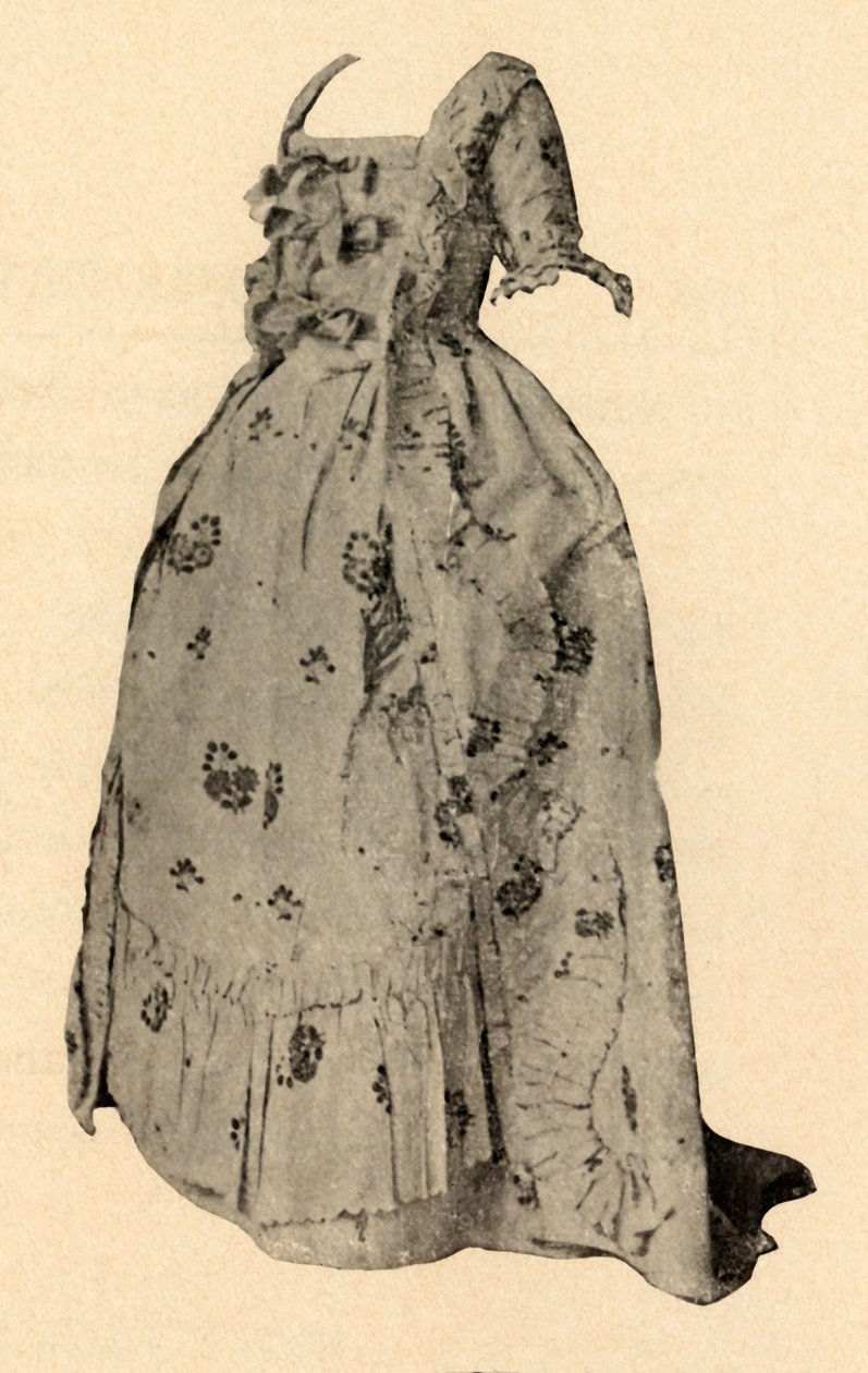 En Watteau-sak, bryllupsantrekk til fru William West, 1752, 1937 av Unbekannt