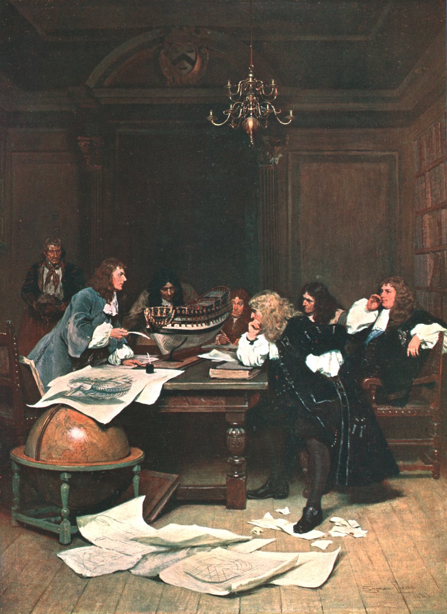 En pisk for Van Tromp, admiralitetet, 1883, c1902. av Unbekannt