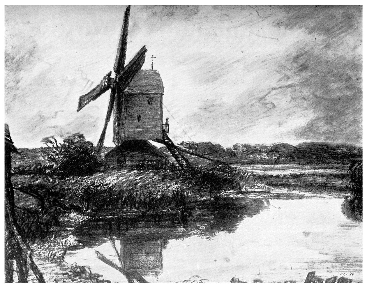En vindmølle, 1802 1899 av Unbekannt