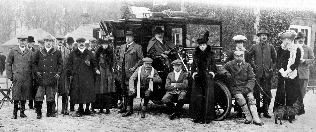 A Winter Days Shooting at Sandringham, Norfolk, c1902-1910 1910 av Unbekannt
