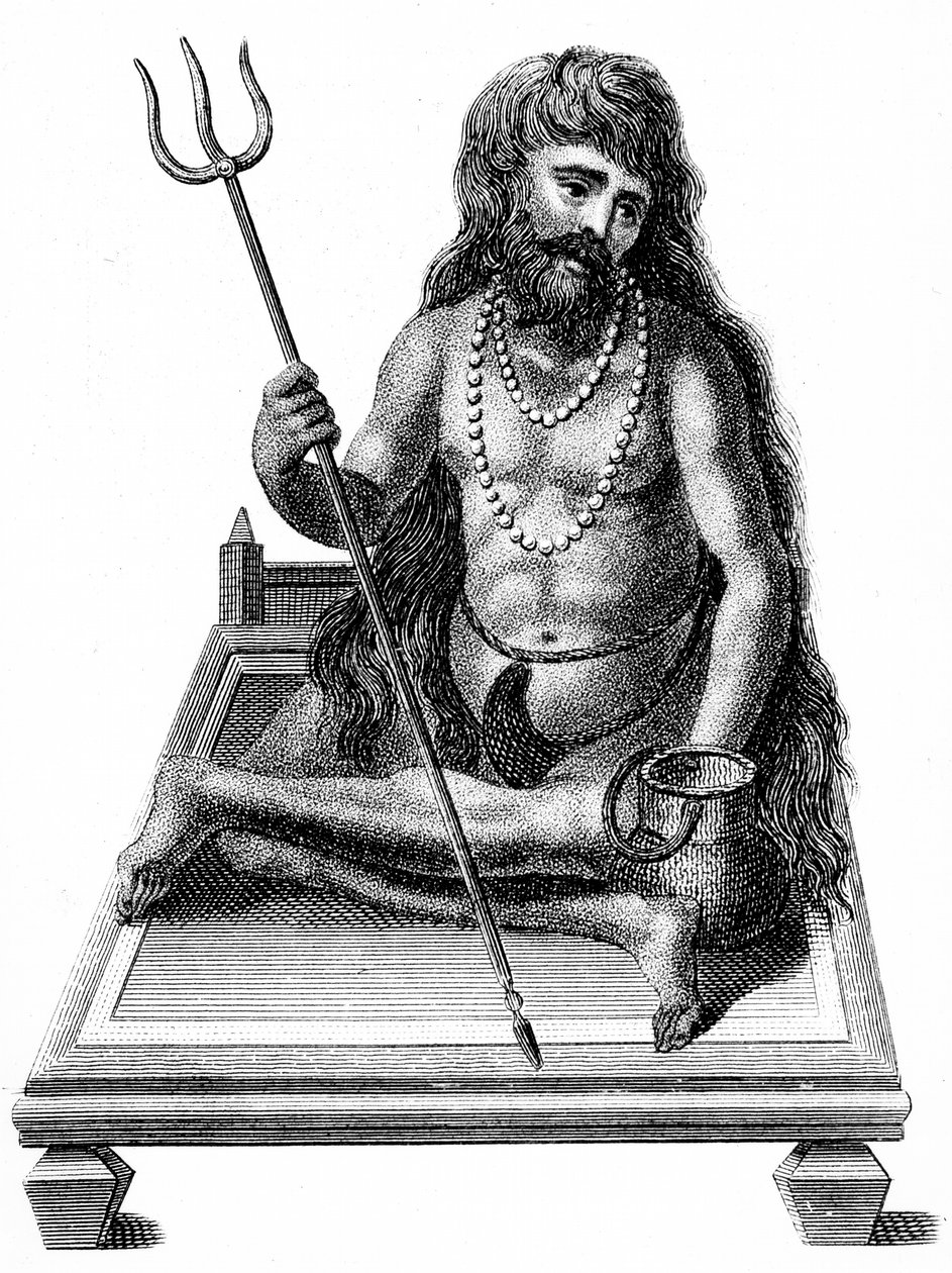 En yogi som mediterer, 1811 av Unbekannt