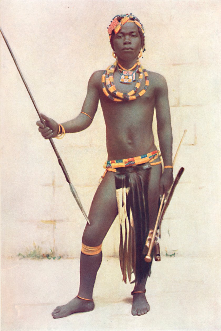 En Zulu-kriger, 1912 av Unbekannt