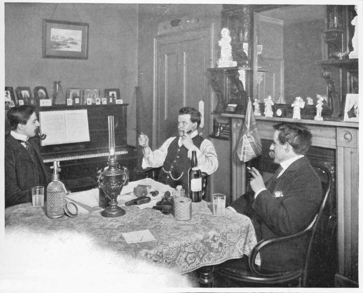 Et ungkarskvarter i et overnattingssted i Temple, London, c1903 1903 av Unbekannt