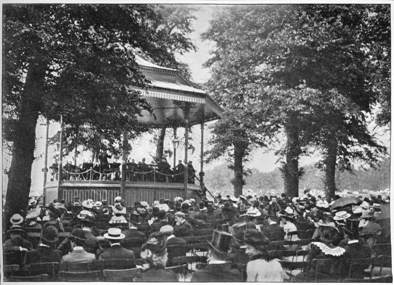 Et band i Hyde Park, London, c1901 1901 av Unbekannt