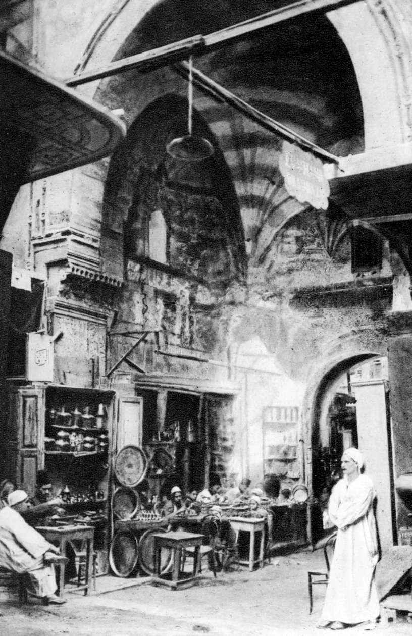 En basar i Kairo, Egypt, ca 1920-tallet av Unbekannt