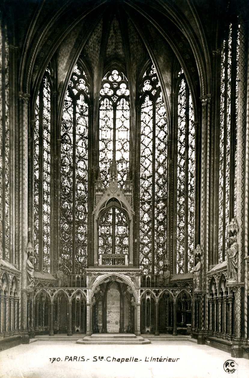 Et kapellinteriør, Paris, Frankrike, 1900-tallet av Unbekannt