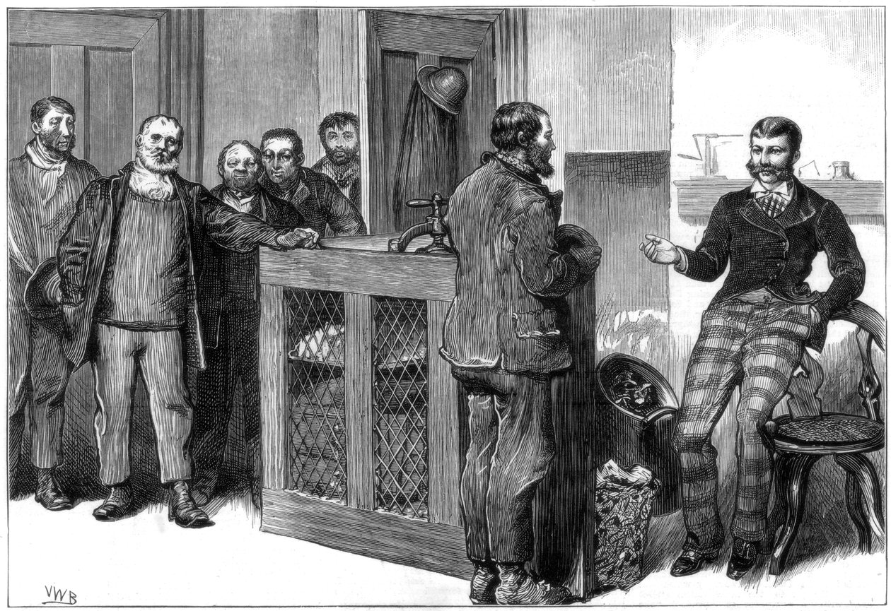 En kullgruve lockout, Sør-Wales, 1875 av Unbekannt
