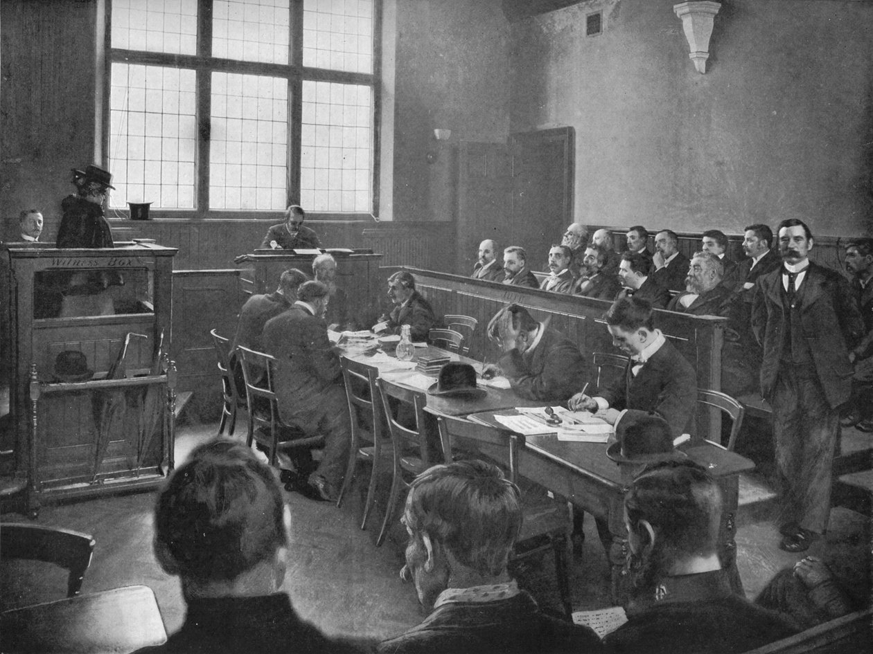 A coroners inquest, London, c1901 1901 av Unbekannt