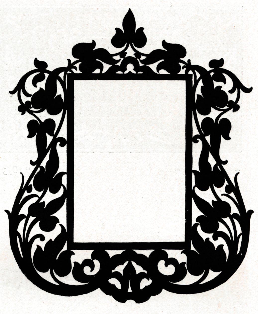 Et design for en bilderamme med tittelen Aesthetic, 1898 av Unbekannt