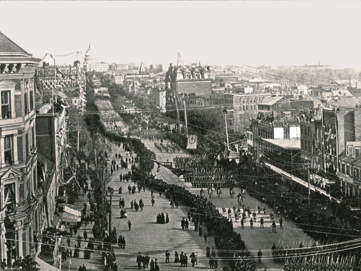 En festdag i den amerikanske hovedstaden, Washington DC, USA, 1895. av Unbekannt