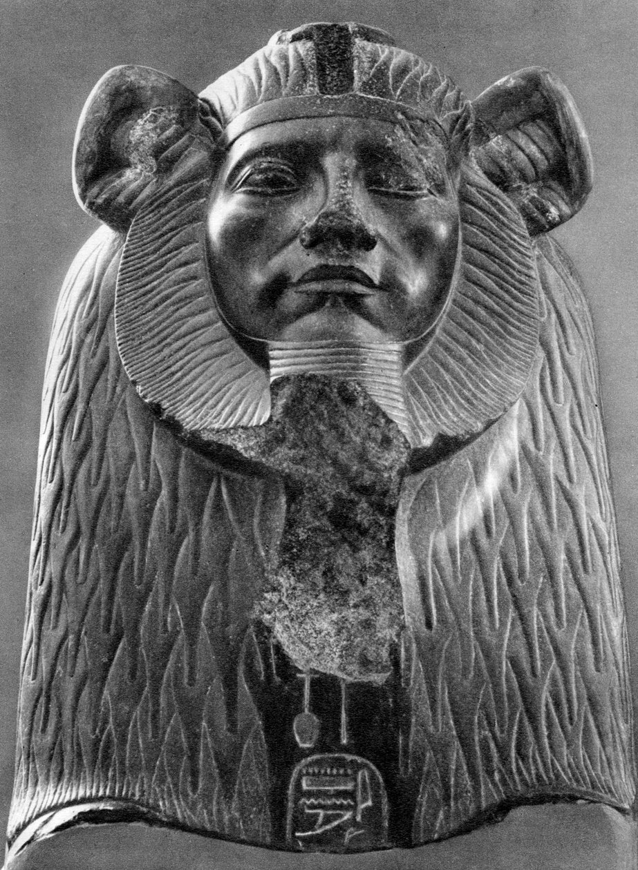 En granittsfinks av kong Amenemhat III, c1820 f.Kr. 1936 av Unbekannt