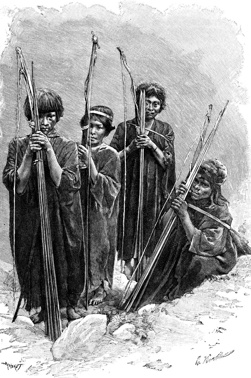 En gruppe av Antis Ashaninkas, Peru, 1895 av Unbekannt