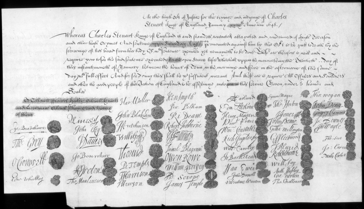 Et brev relatert til Charles Stuart, Bonnie Prince Charlie, 1700-tallet av Unbekannt