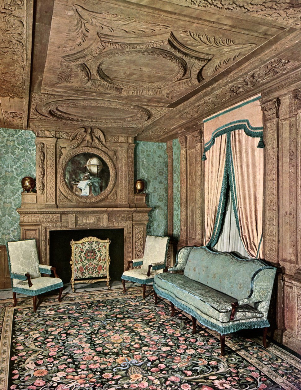 En stue under Ludvig XIIIs regjeringstid, Hôtel Marion du Fresne, Saint-Malo, Frankrike, 1938 av Unbekannt