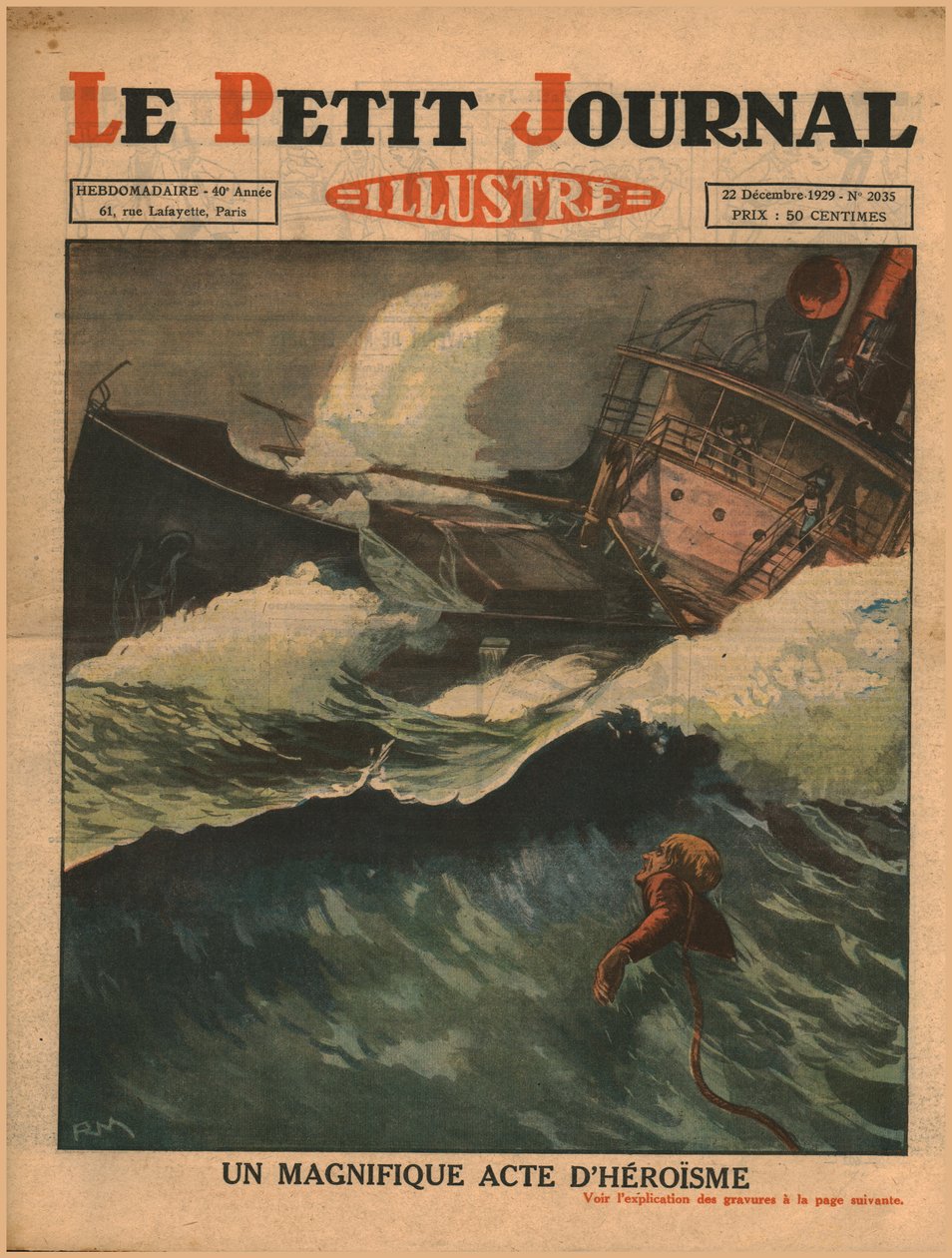 En storslått helteakt, 1929. av Unbekannt