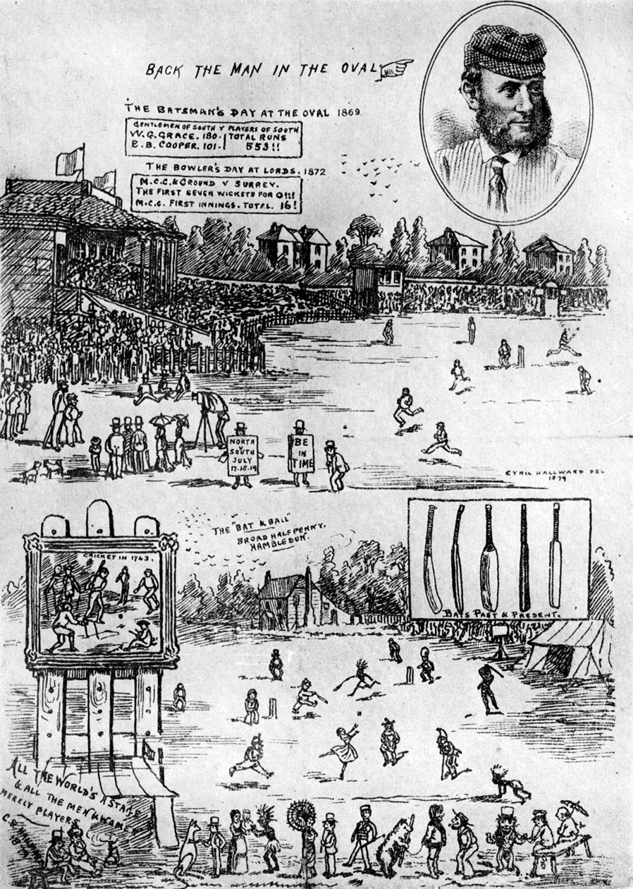 Et minne om James Southertons fordel cricketkamp, 1800-tallet 1912 av Unbekannt