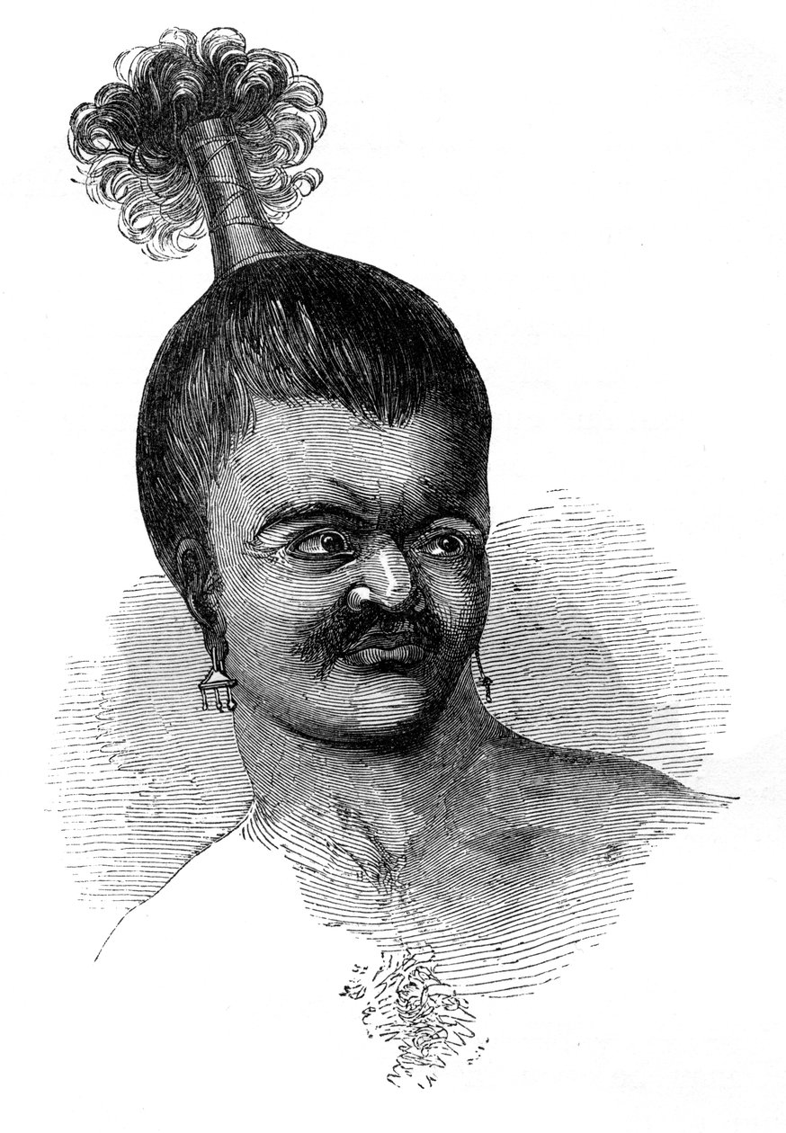 Innfødt fra Omdai Island, 1848 av Unbekannt