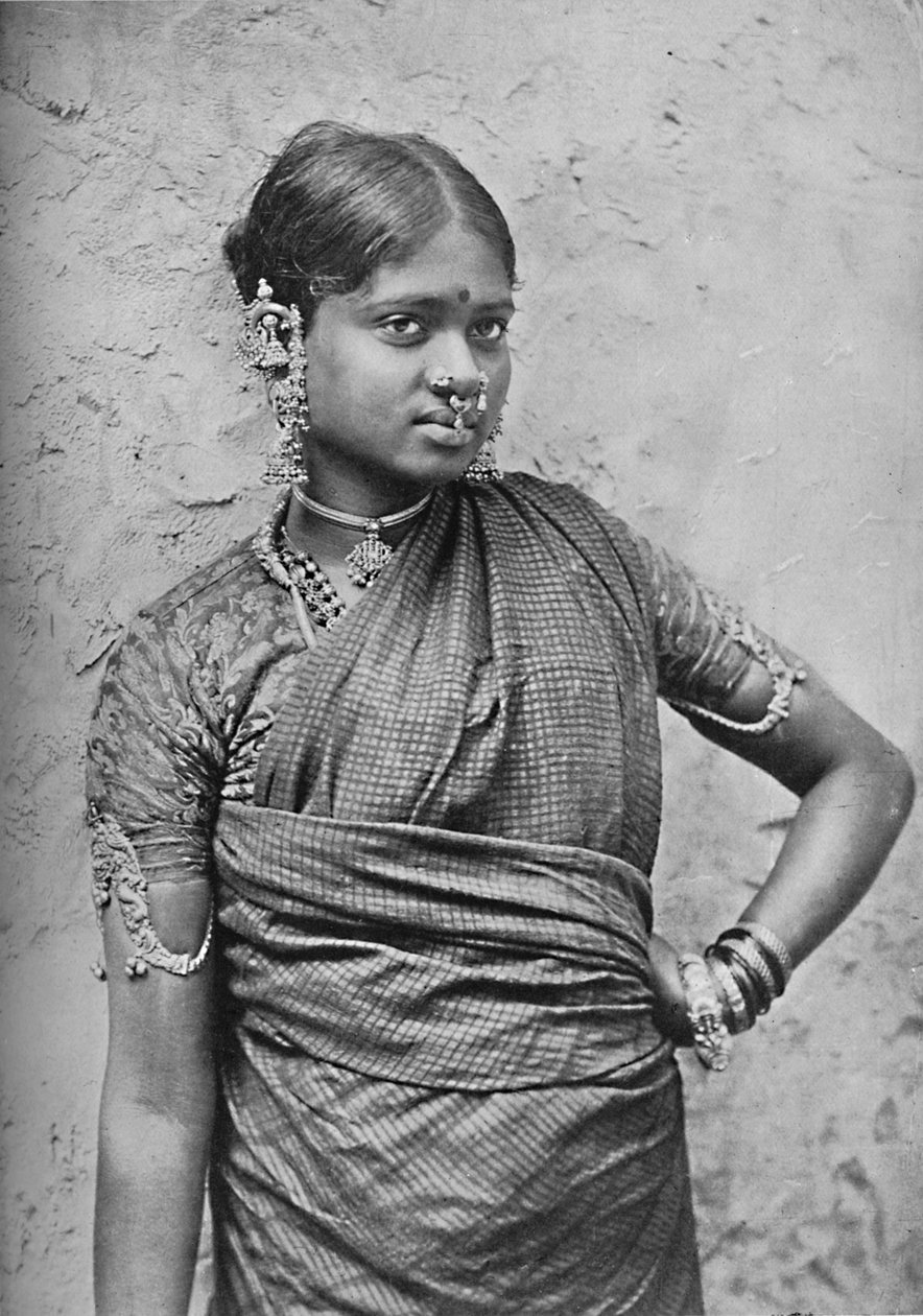 En nautch jente, Madras presidentskap, 1902 av Unbekannt