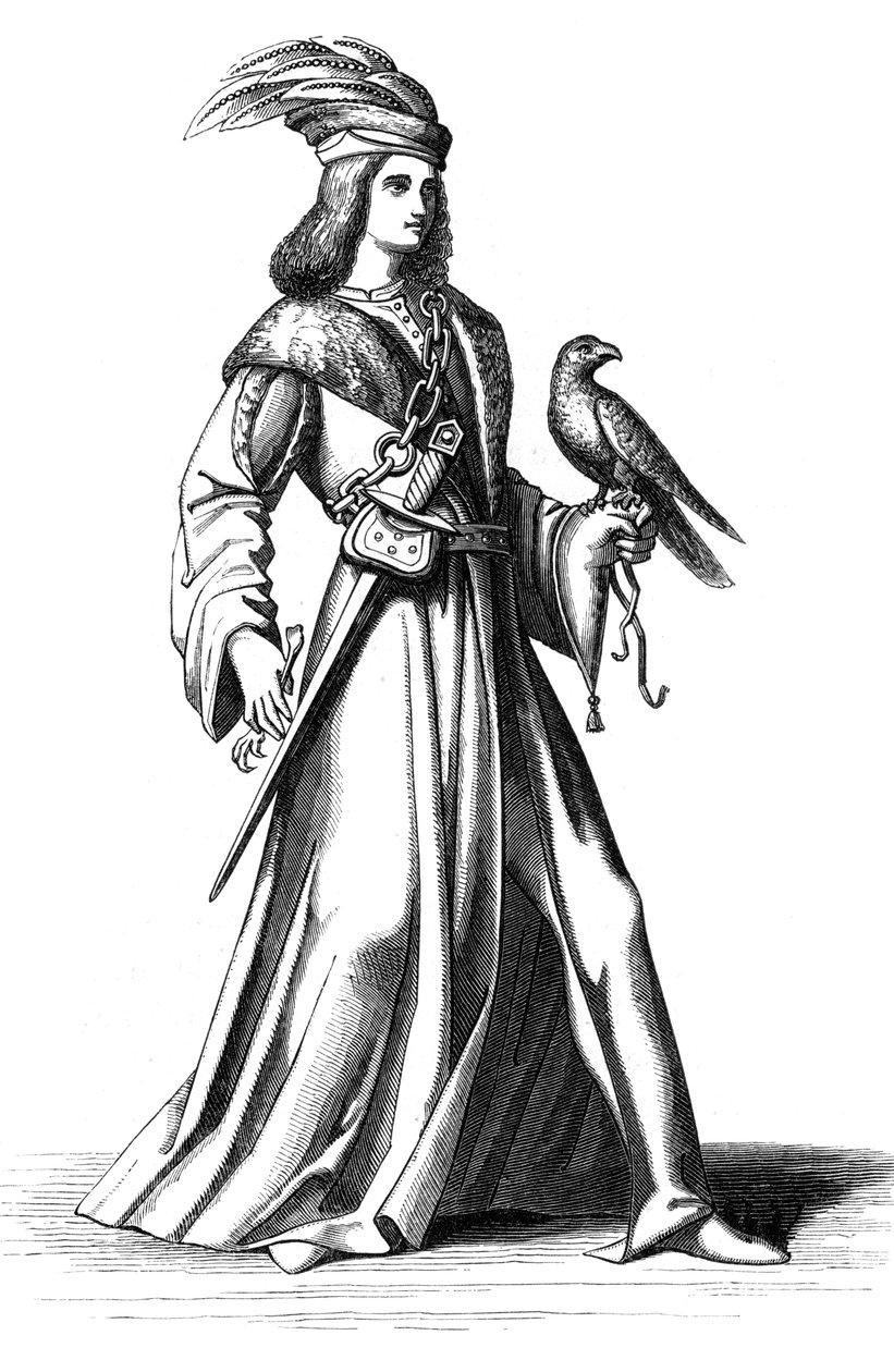 En adelsmann fra Provence, Frankrike, 1400-tallet 1849 av Unbekannt