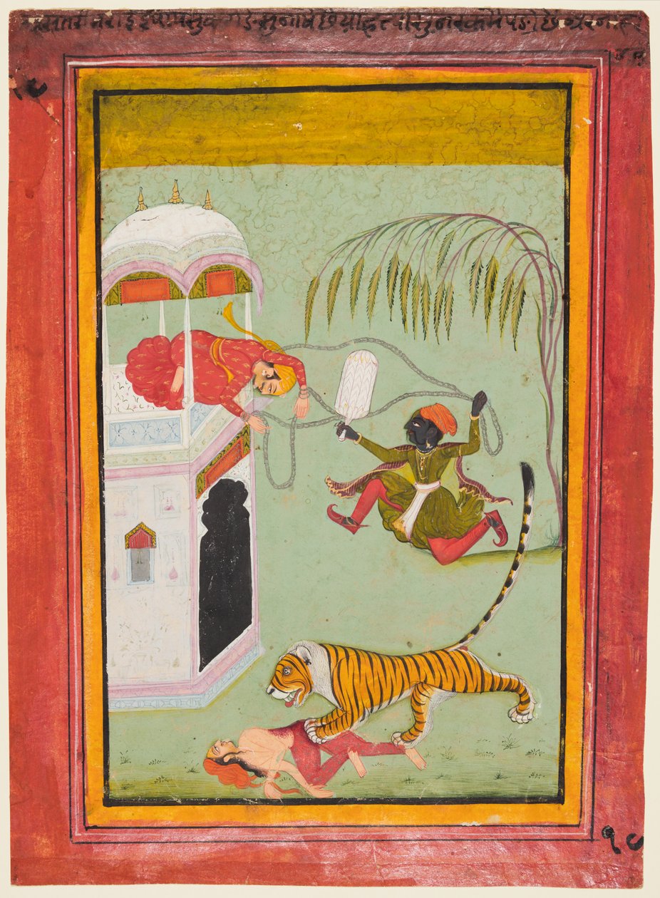 En side fra en Punishment-serie: Punishment for mord, ca. 1760. av Unbekannt