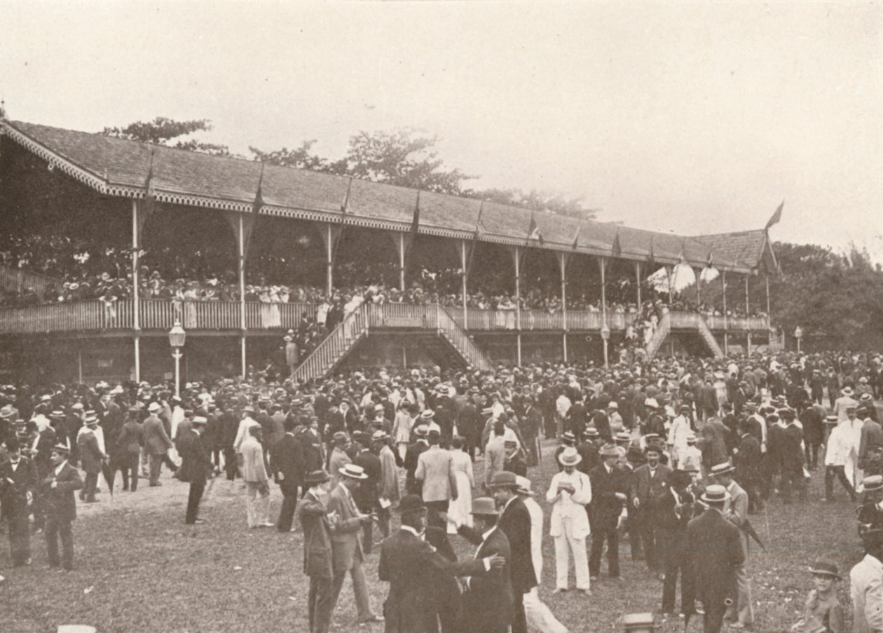 En del av Derby Club Racecourse Enclosure, 1914 av Unbekannt