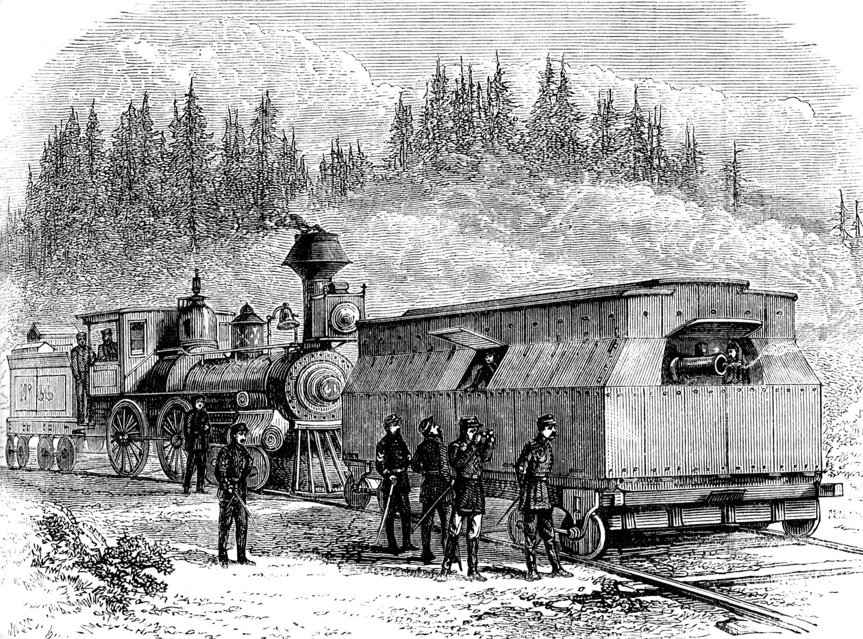 Et jernbanebatteri, amerikansk borgerkrig, 1861-1865 c1880 av Unbekannt