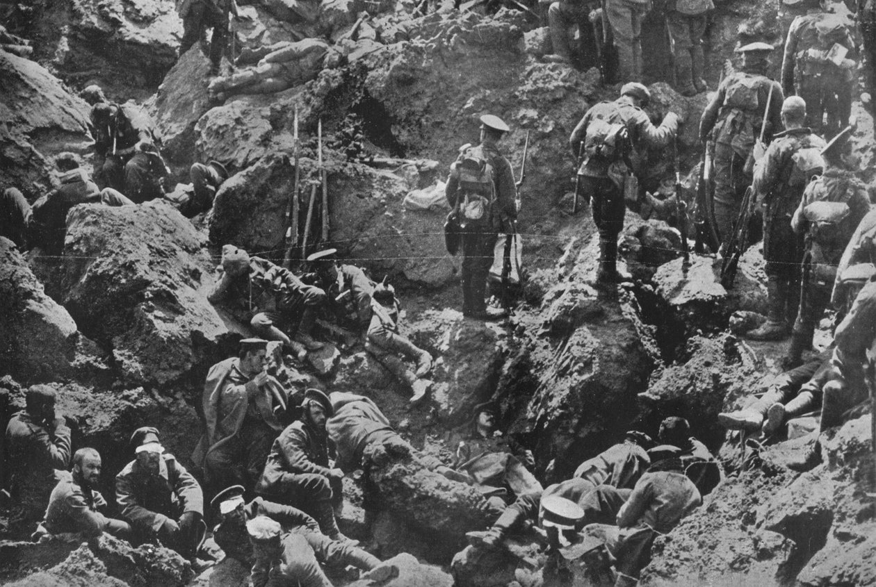 Et bemerkelsesverdig krigsfotografi, utvunnet og tatt av britene, 1915 av Unbekannt