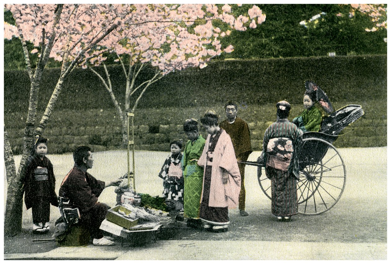 En gatehandler, Japan, 1904 av Unbekannt