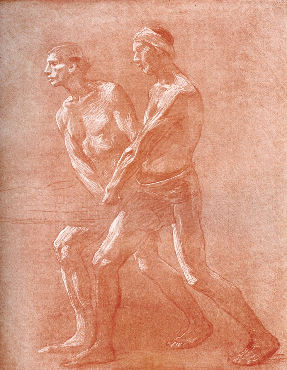 En studie for krig, c1896 1900 av Unbekannt