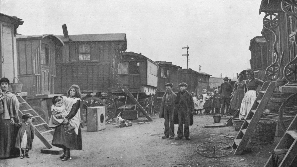 En reisende leir, Battersea, London, c1903 1903 av Unbekannt