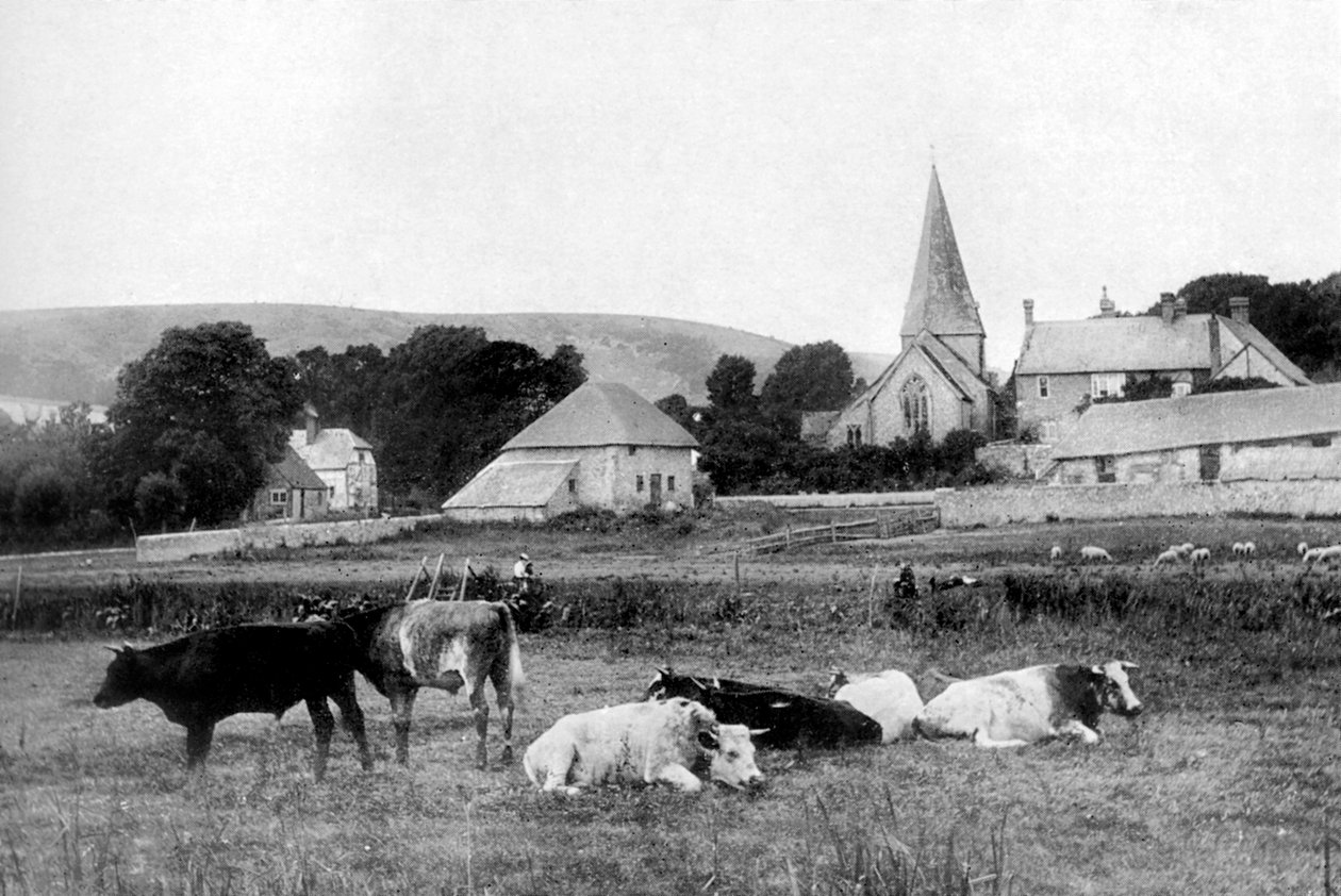 En landsbykirke, 1926 av Unbekannt