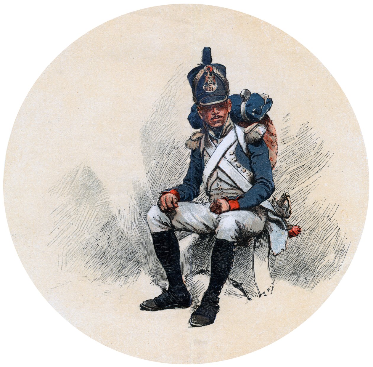 En voltigeur, 1800-tallet av Unbekannt