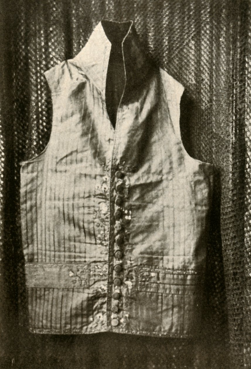 En vest båret av grev Lemcke, c1798, 1937. av Unbekannt
